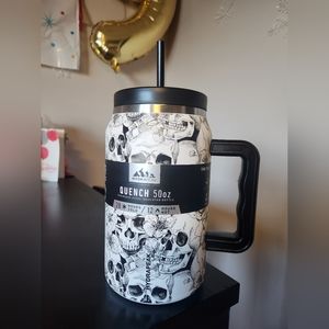 Hydrapeak- Skull/Floral Stainless Steel Insulated Bottle 50oz